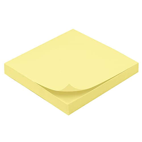 Notizblock, wiederverwendbar, Gelb, 100 Blatt, 75 x 75 mm von Waytex