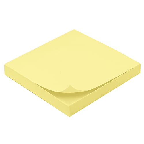 Waytex Haftnotizblock, Gelb, 100 Blätter, 75 x 75 mm von Waytex