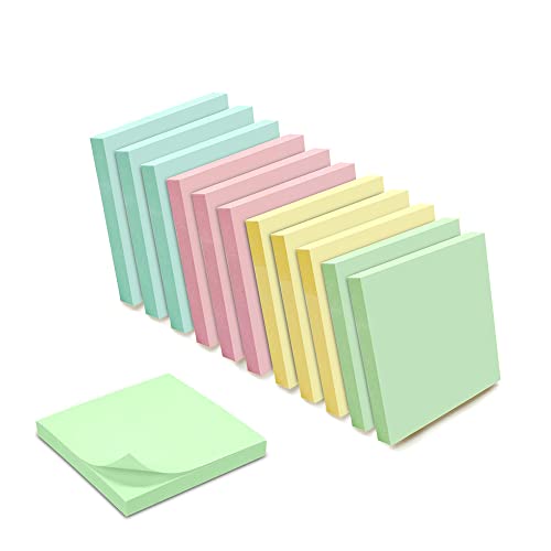 WAYTEX 1200 selbstklebende Haftnotizen, wiederverwendbar, verschiedene Pastellfarben, 12 Blöcke mit je 100 Blatt, 75 x 75 mm, Gelb, Blau, Rosa, Grün, 1200 Stück WAYTEX 1200 selbstklebende Haftnotizen, wiederverwendbar, verschiedene Pastellfarben, 12 Blöcke mit je 100 Blatt, 75 x 75 mm, Gelb, Blau, Rosa, Grün, 1200 Stück von Waytex