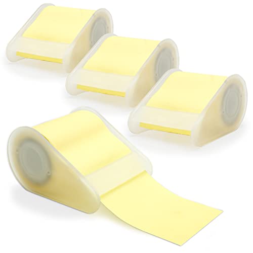 WAYTEX 4 Rollen Haftnotizen, wiederverwendbar, selbstklebend, mit 4 Abrollblättern, Breite 5 cm, Rolle à 5 m, Pastellgelb WAYTEX 4 Rollen Haftnotizen, wiederverwendbar, selbstklebend, mit 4 Abrollblättern, Breite 5 cm, Rolle à 5 m, Pastellgelb von Waytex