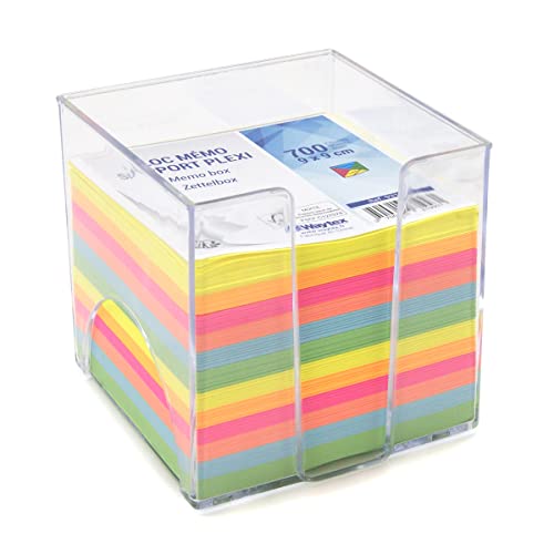 WAYTEX 931151 Memoblock mit 700 bunten Notizen, 9 x 9 cm, mit transparentem Kunststoffhalter WAYTEX 931151 Memoblock mit 700 bunten Notizen, 9 x 9 cm, mit transparentem Kunststoffhalter von Waytex