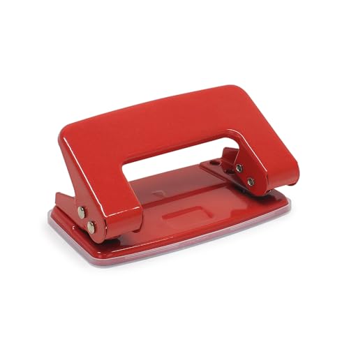 WAYTEX 931365 Locher mit 2 Löchern aus Metall für Ordnerblätter, Kapazität 10 Blatt Papier, mit Tank, Farbe Rot WAYTEX 931365 Locher mit 2 Löchern aus Metall für Ordnerblätter, Kapazität 10 Blatt Papier, mit Tank, Farbe Rot von Waytex