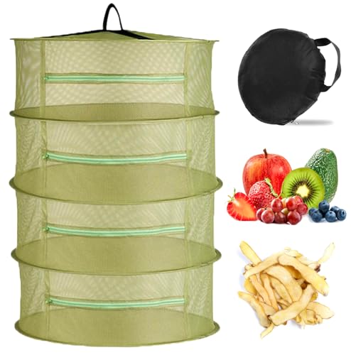 Trockennetz Kräuter,Mesh Kräutertrockner Trockennetz Für KräUter,2/4-Lagiges HäNgendes Trockennetz Mit Reißverschluss,Für Kräuter, Pflanze, Fleisch, Zwiebeln, Fisch, Gemüse (4-lagiges Hellgrün) Trockennetz Kräuter,Mesh Kräutertrockner Trockennetz Für KräUter,2/4-Lagiges HäNgendes Trockennetz Mit Reißverschluss,Für Kräuter, Pflanze, Fleisch, Zwiebeln, Fisch, Gemüse (4-lagiges Hellgrün) von Wayxmax