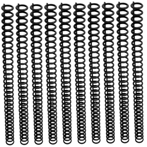 10pcs Buchbindungskits halten 85 Blätter einfache Prise und sichere Kammbindungsstacheln mit beweglichen Schnallenschnallen Cutter -Kunststoff -Kombinationsstacheln für Notizbücher A4 -Größe und Test von Wbaioluy