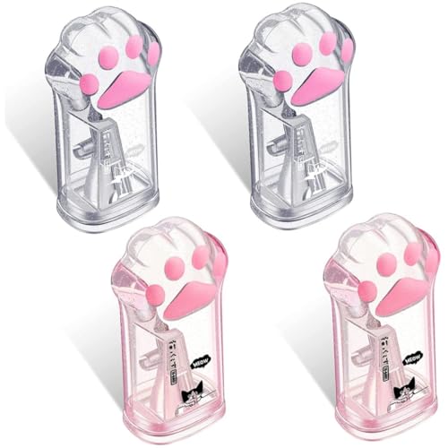 4 PCs Handbuch Bleistift Spitzer Kinder Katzenkrallenstifte Schärfer Schreibwaren mit Deckel für Büro -Hausschule und graue Vorhangstifte Schleifstifte Spitzer 4 PCs Handbuch Bleistift Spitzer Kinder Katzenkrallenstifte Schärfer Schreibwaren mit Deckel für Büro -Hausschule und graue Vorhangstifte Schleifstifte Spitzer von Wbaioluy
