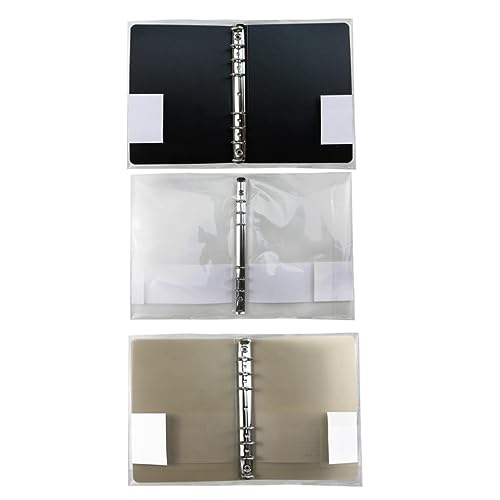 B5 Notebook Multi -Löchern Binder Ordnerdatei Cover stationerisch PP Notebook -Protektor Cover mit Snap 3set transparent braun und schwarzb5 B5 Notebook Multi -Löchern Binder Ordnerdatei Cover stationerisch PP Notebook -Protektor Cover mit Snap 3set transparent braun und schwarzb5 von Wbaioluy