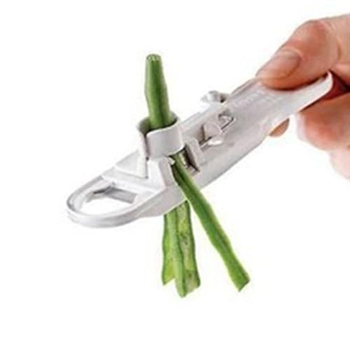 Bohnen String Runner Bean Slicer Gemüse Läufer Slicer Cutter Stringer Remover Schäler Tränenbohnen Niere Lazy Gemüse Cutter Küche Multi Werkzeugbean von Wbaioluy