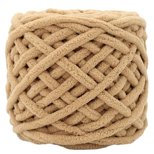 Deckengarn weiche dicke klobige Wolle für Häkel 100 g flauschig klobiges Garn für Hand stricken DIY Strickwolle für Pullover Hüte Decken Schals Khaki Decke Deckengarn weiche dicke klobige Wolle für Häkel 100 g flauschig klobiges Garn für Hand stricken DIY Strickwolle für Pullover Hüte Decken Schals Khaki Decke von Wbaioluy