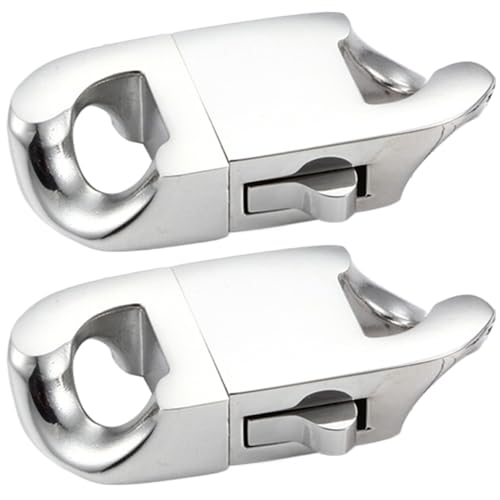 Halskette Clasp 2pcs 0, 8 x 0, 3 Hochleistungs -Halskette Extender Silberfeder Verschlüsse für Schmuckherstellung, Schnalle und Kettenarmband Stylish Anschlussschnallen Dekorverschlüsse von Wbaioluy