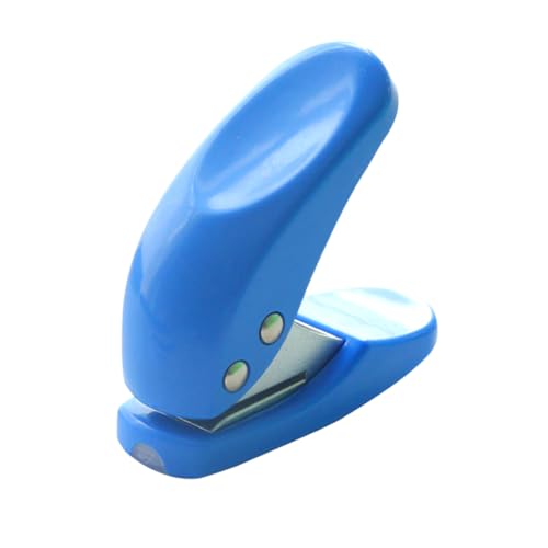 Mini Single Hole Paper Hole Punch mit Schrottkollektor Handheld tragbarer Puncher stationäre Lieferungen zufällige Farbe von Wbaioluy
