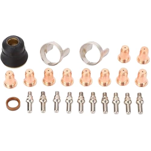 Plasmaschneidertipps, 23pcs/Set PT-60 Kupferplasmaschneider Zubehör, Ersatzverbrauchsbetreuer Zubehör Plasmaschneidertipps, 23pcs/Set PT-60 Kupferplasmaschneider Zubehör, Ersatzverbrauchsbetreuer Zubehör von Wbaioluy