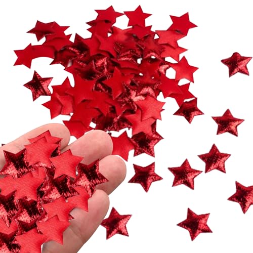 Sternflecken 200pcs 0, 6 -Zoll -Eisen auf Sternen Applique glänzende gestickte Patches auf Reparaturen für Kleidung Jacken Kleidungshüte Schuhe Rucksäcke DIY Accessoire Redstar Sternflecken 200pcs 0, 6 -Zoll -Eisen auf Sternen Applique glänzende gestickte Patches auf Reparaturen für Kleidung Jacken Kleidungshüte Schuhe Rucksäcke DIY Accessoire Redstar von Wbaioluy