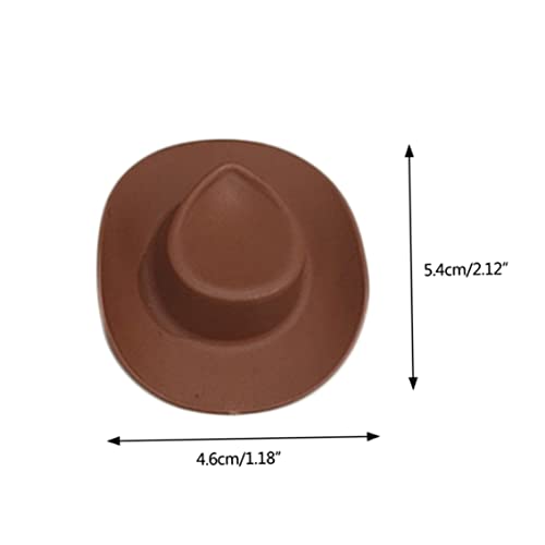 Wbaioluy Miniaturparty Hut Plastik Mini Cowboy Hut niedlich Mini für Puppenverkleidungskuchen -Dekor Party Accessoire 50pcs 5.4x4, 6 cm Wbaioluy Miniaturparty Hut Plastik Mini Cowboy Hut niedlich Mini für Puppenverkleidungskuchen -Dekor Party Accessoire 50pcs 5.4x4, 6 cm von Wbaioluy