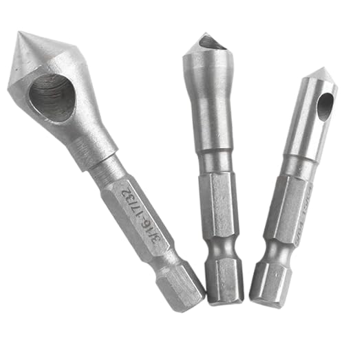 Zählerspüle Bit für Metall 3PCS 1, 97 Zoll, 2, 36 Zoll und 1, 77 Countersink Bit Hex Shank Schaler -Holz -Countersink Debring -Bohrer für Holzkounterspüle für Metall Zählerspüle Bit für Metall 3PCS 1, 97 Zoll, 2, 36 Zoll und 1, 77 Countersink Bit Hex Shank Schaler -Holz -Countersink Debring -Bohrer für Holzkounterspüle für Metall von Wbaioluy