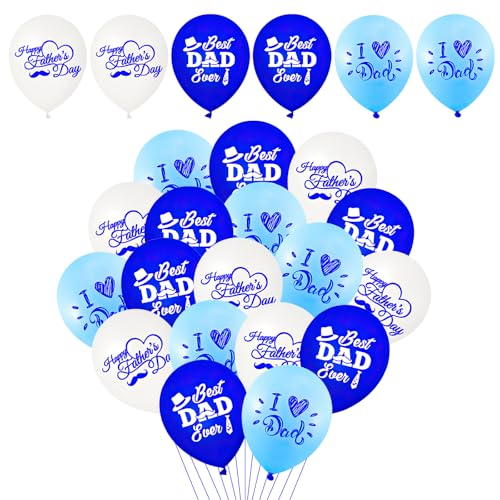 24 Stück Vatertags-Luftballons, Happy Father's Day Latex-Luftballons, 30,5 cm Happy Father's Day Ballon für Vatertag Dekorationen Party Supplies 24 Stück Vatertags-Luftballons, Happy Father's Day Latex-Luftballons, 30,5 cm Happy Father's Day Ballon für Vatertag Dekorationen Party Supplies von WchoeSS