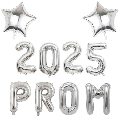 Abschlussball 2025 Dekorationen, 16 Zoll Abschlussball 2025 Ballons, Abschlussfeier Dekorationen, Klasse 2025 Congrats Grad Party Supplies, Stern Folienballons für Innen- und Außenbereich Proms Night Abschlussball 2025 Dekorationen, 16 Zoll Abschlussball 2025 Ballons, Abschlussfeier Dekorationen, Klasse 2025 Congrats Grad Party Supplies, Stern Folienballons für Innen- und Außenbereich Proms Night von WchoeSS