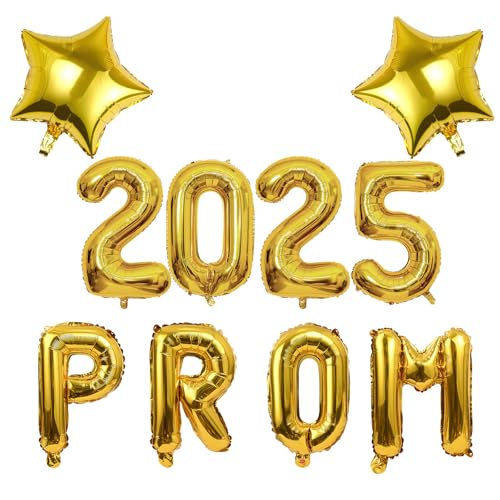 Abschlussball 2025 Dekorationen, 16 Zoll Abschlussball 2025 Ballons, Abschlussfeier Dekorationen, Klasse 2025 Congrats Grad Party Supplies, Stern Folienballons für Innen- und Außenbereich Proms Night Abschlussball 2025 Dekorationen, 16 Zoll Abschlussball 2025 Ballons, Abschlussfeier Dekorationen, Klasse 2025 Congrats Grad Party Supplies, Stern Folienballons für Innen- und Außenbereich Proms Night von WchoeSS