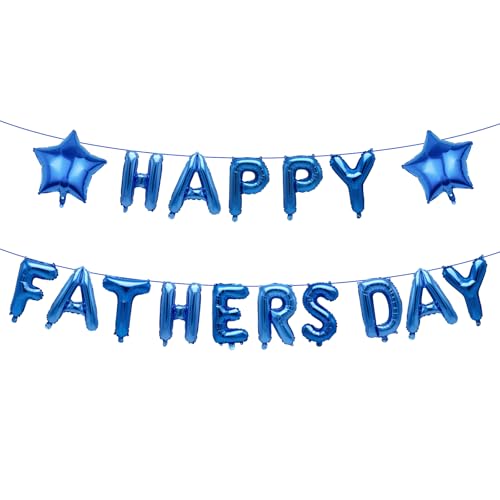 Happy Father's Day Ballons, Father's Day Foil Balloon Banner, Father's Day Party Decorations for Father's Day Party Supplies von WchoeSS