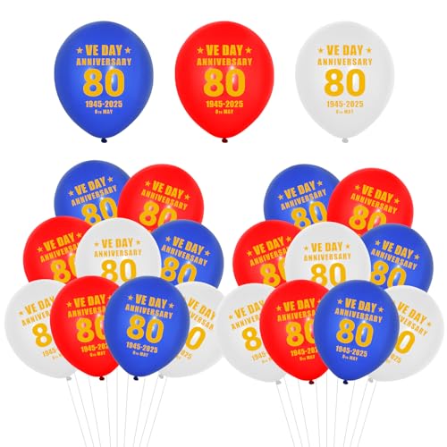 Luftballons zum 40. Hochzeitstag, Ballon zum 80. Hochzeitstag, Dekoration für Haus, Garten, Outdoor, Dekoration, 18 Stück Luftballons zum 40. Hochzeitstag, Ballon zum 80. Hochzeitstag, Dekoration für Haus, Garten, Outdoor, Dekoration, 18 Stück von WchoeSS