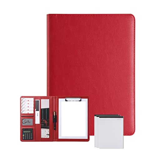 Portfolio-Organizer, professionelle Schreibmappe mit Klemmbrett, Lederordner, Lebenslauf, Schreibblock, ideal for Geschäftsbüro-Konferenzen Portfolio-Organizer, professionelle Schreibmappe mit Klemmbrett, Lederordner, Lebenslauf, Schreibblock, ideal for Geschäftsbüro-Konferenzen von WchsTUmpxN