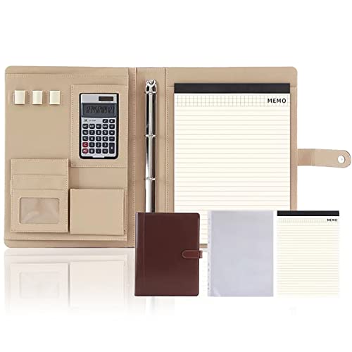 Portfolio-Organizer, professionelle Schreibmappe mit Klemmbrett, Lederordner, Lebenslauf, Schreibblock, ideal for Geschäftsbüro-Konferenzen Portfolio-Organizer, professionelle Schreibmappe mit Klemmbrett, Lederordner, Lebenslauf, Schreibblock, ideal for Geschäftsbüro-Konferenzen von WchsTUmpxN