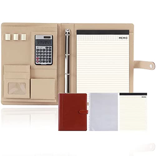 Portfolio-Organizer, professionelle Schreibmappe mit Klemmbrett, Lederordner, Lebenslauf, Schreibblock, ideal for Geschäftsbüro-Konferenzen Portfolio-Organizer, professionelle Schreibmappe mit Klemmbrett, Lederordner, Lebenslauf, Schreibblock, ideal for Geschäftsbüro-Konferenzen von WchsTUmpxN