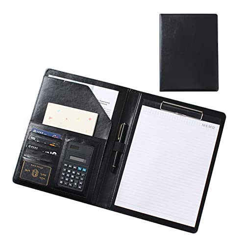 Portfolio-Organizer, professionelle Schreibmappe mit Klemmbrett, Lederordner, Lebenslauf, Schreibblock, ideal for Geschäftsbüro-Konferenzen Portfolio-Organizer, professionelle Schreibmappe mit Klemmbrett, Lederordner, Lebenslauf, Schreibblock, ideal for Geschäftsbüro-Konferenzen von WchsTUmpxN