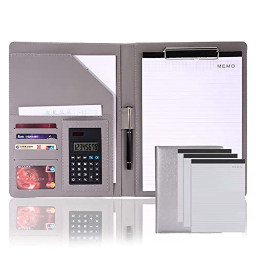 Portfolio-Organizer, professionelle Schreibmappe mit Klemmbrett, Lederordner, Lebenslauf, Schreibblock, ideal for Geschäftsbüro-Konferenzen Portfolio-Organizer, professionelle Schreibmappe mit Klemmbrett, Lederordner, Lebenslauf, Schreibblock, ideal for Geschäftsbüro-Konferenzen von WchsTUmpxN
