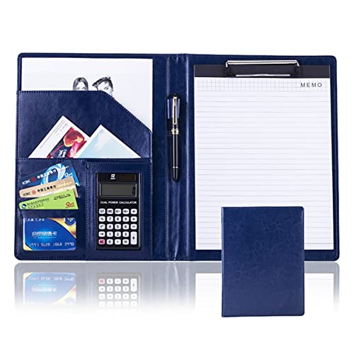 Portfolio-Organizer, professionelle Schreibmappe mit Klemmbrett, Ordner aus Kunstleder, Lebenslauf, Schreibblock, ideal for Geschäftskonferenzen im Büro Portfolio-Organizer, professionelle Schreibmappe mit Klemmbrett, Ordner aus Kunstleder, Lebenslauf, Schreibblock, ideal for Geschäftskonferenzen im Büro von WchsTUmpxN