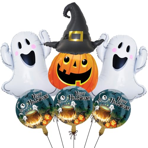 Große Geisterballons und gruselige Kürbisballons, Halloween-Folienballon für Halloween-Partyzubehör, gruselige Kürbis-Geburtstagsdekorationen Große Geisterballons und gruselige Kürbisballons, Halloween-Folienballon für Halloween-Partyzubehör, gruselige Kürbis-Geburtstagsdekorationen von Wclliuchi