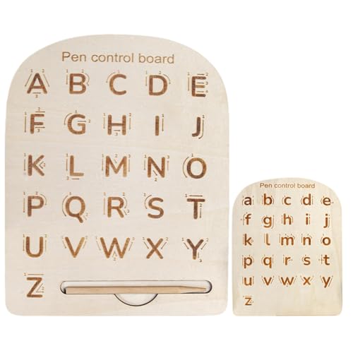 Wcybym Alphabet- und Zahlentafel | Handschrift-Übungsgerät aus | Tool zur Nachverfolgung der Früherziehung | Lernen Sie, an Bord zu schreiben | Fesselndes Zeichenbrett für und Mädchen ab 3 Jahren von Wcybym