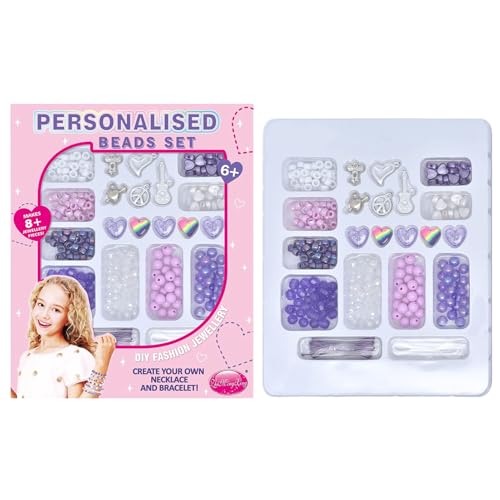 Armband -Making -Kit mit abgerundeten Kanten, 16,8x20,8x3cm, Perlen -Armband -Box, d iy Schmuckkit, kreative Accessoires, für Kinder Frauen Frauen Armband -Making -Kit mit abgerundeten Kanten, 16,8x20,8x3cm, Perlen -Armband -Box, d iy Schmuckkit, kreative Accessoires, für Kinder Frauen Frauen von Wcybym
