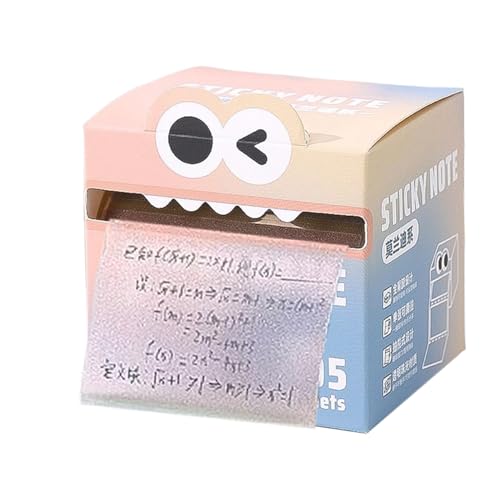 Klar klebrige Notizpolster, transparentes Memopapier, beschreibbare Klebeberichte, Auszugsrollformat, 105 Blätter pro Rolle, 7,5 x 7 cm, für das Notebook-Schulbüro Erinnerungen von Wcybym