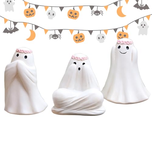 Wcybym Halloween Geister Figur,Lustige Geister Dekofiguren | 3-teilige Harz Dekoration Für Geburtstag Zuhause Tisch Arbeitsplatz Schreibtisch Wcybym Halloween Geister Figur,Lustige Geister Dekofiguren | 3-teilige Harz Dekoration Für Geburtstag Zuhause Tisch Arbeitsplatz Schreibtisch von Wcybym