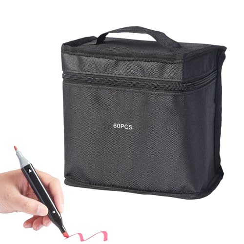Wcybym Marker -Stift -Set, Doppel - -Marker, Scrapbooking -Stifte, tragbare Aufbewahrungstasche, komplettes Kunstkit, 15.4x1.5x1cm für Erwachsene schule Klassenzimmer Travel Scrapbooking Wcybym Marker -Stift -Set, Doppel - -Marker, Scrapbooking -Stifte, tragbare Aufbewahrungstasche, komplettes Kunstkit, 15.4x1.5x1cm für Erwachsene schule Klassenzimmer Travel Scrapbooking von Wcybym