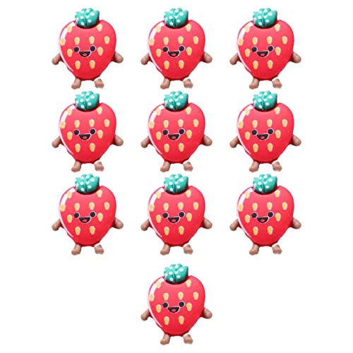 10 PCs Niedliche Cartoon Früchte Flache Rückenperlen Für Kreative Harz Früchte Charme Personalisiertes Telefon Für Gehäusehandwerk von Wdbild