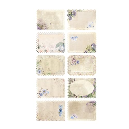 10pcs Ästhetische Spitzenmuster Scrapbooking Papier Scrapbooking Verschönerungspapier Für Journalplaner Bildrahmen Handgefertigte Kartenversorgungen von Wdbild