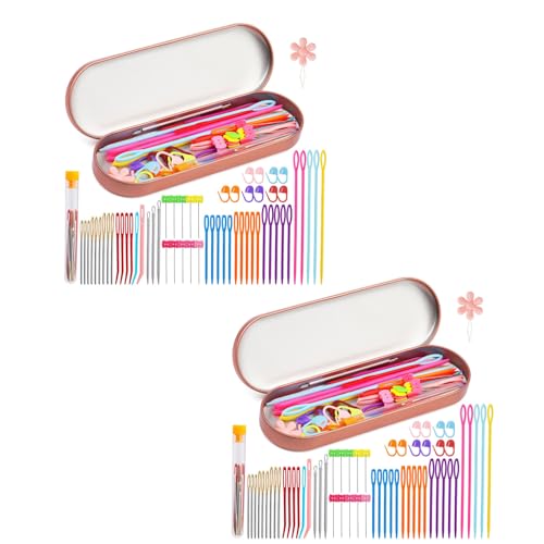 118pcs Big Eye Strick Nadelgarne Nadel Gebogene Wandteppich Nadel Woll Nadel Strickzubehör Zum Stricken Von Häkel von Wdbild