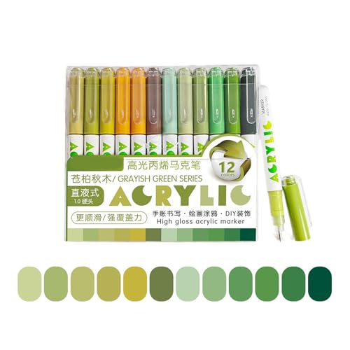 12 Count Flüssiggefüllte Highlighter Acrylfarbe Stift Dunklen Ergonomischen Design Für Künstler Hochsesibilität Zeichnung Stift Leuchtet 12 Count Flüssiggefüllte Highlighter Acrylfarbe Stift Dunklen Ergonomischen Design Für Künstler Hochsesibilität Zeichnung Stift Leuchtet von Wdbild