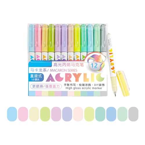 12 Count Flüssiggefüllte Highlighter Acrylfarbe Stift Dunklen Ergonomischen Design Für Künstler Hochsesibilität Zeichnung Stift Leuchtet 12 Count Flüssiggefüllte Highlighter Acrylfarbe Stift Dunklen Ergonomischen Design Für Künstler Hochsesibilität Zeichnung Stift Leuchtet von Wdbild