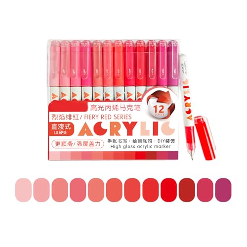 12 Count Flüssiggefüllte Highlighter Acrylfarbe Stift Dunklen Ergonomischen Design Für Künstler Hochsesibilität Zeichnung Stift Leuchtet 12 Count Flüssiggefüllte Highlighter Acrylfarbe Stift Dunklen Ergonomischen Design Für Künstler Hochsesibilität Zeichnung Stift Leuchtet von Wdbild