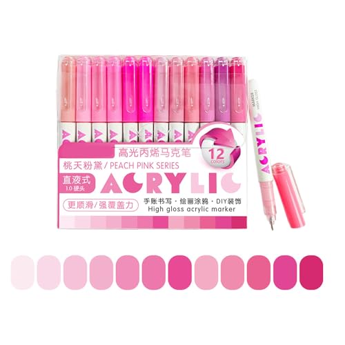 12 Count Flüssiggefüllte Highlighter Acrylfarbe Stift Dunklen Ergonomischen Design Für Künstler Hochsesibilität Zeichnung Stift Leuchtet 12 Count Flüssiggefüllte Highlighter Acrylfarbe Stift Dunklen Ergonomischen Design Für Künstler Hochsesibilität Zeichnung Stift Leuchtet von Wdbild