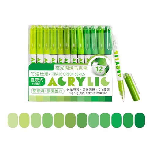 12 Count Flüssiggefüllte Highlighter Acrylfarbe Stift Dunklen Ergonomischen Design Für Künstler Hochsesibilität Zeichnung Stift Leuchtet 12 Count Flüssiggefüllte Highlighter Acrylfarbe Stift Dunklen Ergonomischen Design Für Künstler Hochsesibilität Zeichnung Stift Leuchtet von Wdbild
