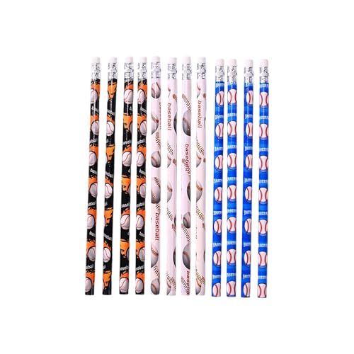 12 PCs Baseballstifte Fußball Zum Zeichnen Von Bleistift Mit Radiergummi Der Für Tests Und Büro Nutzungsthemen Für Die Schule Geeignet von Wdbild
