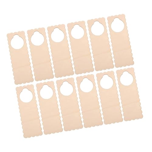 12pcs Holztürbügel Unvollendete Holztürknauf Schilde 3.54x9.45 Zoll Unfertige Kleiderbügel Schild Für Kunsthandwerk von Wdbild
