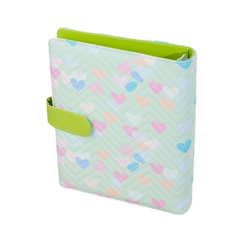 160 Pocket Fotoalbum Mit 6 Ringen Leder Binder Cover Foto Sammlung Buch 3inch Karten Organizer Closure Multicolor Card Album von Wdbild