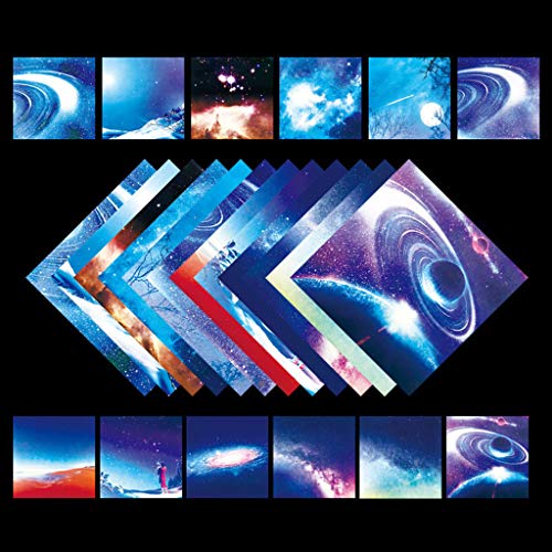 250pcs Farbenfrohe Papier (15 Stile) 6x6 Zoll Doppelseitig Blätter Quadrate Handwerksklapppapier von Wdbild