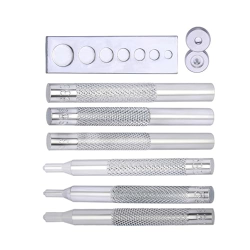 2Sets Drücken Sie Stehungsstifte Fixing Werkzeugknopfverschlusswerkzeug Für Ledernähte Ledergürtel Jacken Zelt 2Sets Drücken Sie Stehungsstifte Fixing Werkzeugknopfverschlusswerkzeug Für Ledernähte Ledergürtel Jacken Zelt von Wdbild