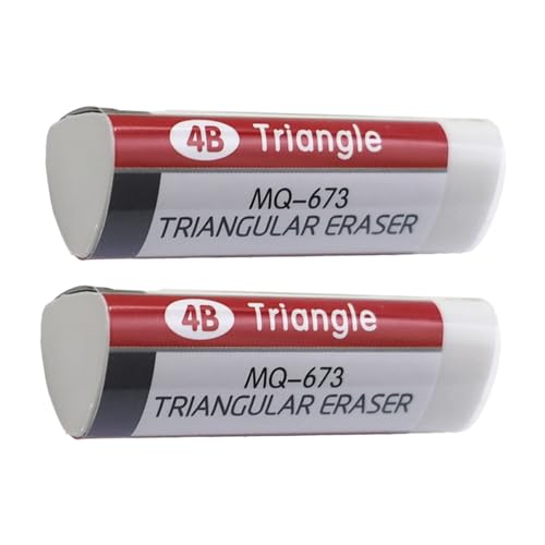 2pieces Studenten Prüfung Eraser Triangular Gummi Radiergummi Ergonomic Grip Easy Lösung Für Studentenkünstler Zeichnen Skizziergummi Student Prüfung von Wdbild