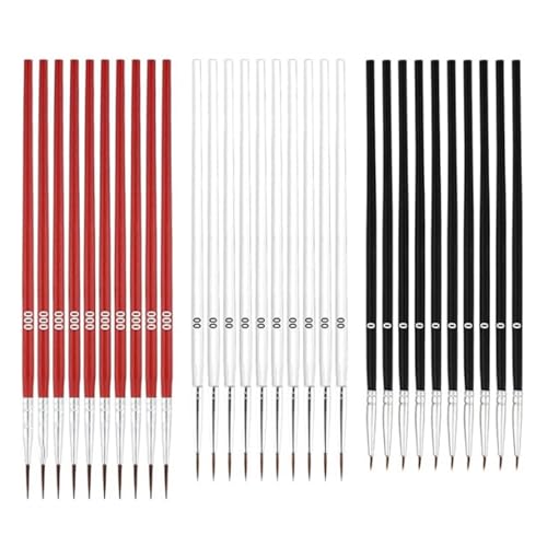 30 PCs/Set Feiner Pinsel Pinsel Set Liner Winzige Detailbürsten Mit 3 Größe #0#00#000 von Wdbild